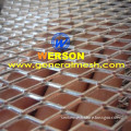 Aluminium expanded metal auto grille mesh -silver and black